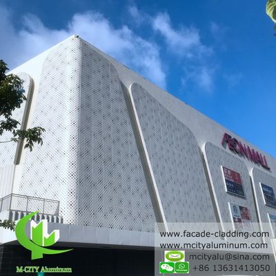 Guter Preis Architektur-Aluminium-Fassadenverkleidungsplatte 1200x2400mm 3mm Dicke Pulverbeschichtet Online