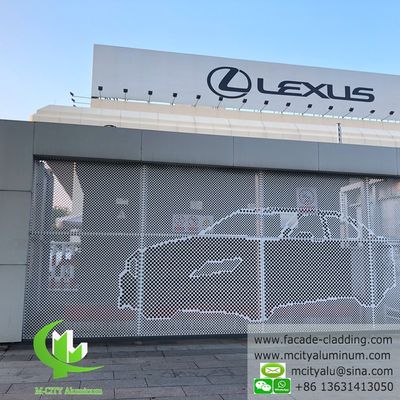 Guter Preis Pulverbeschichtete Lochblech aus Aluminium mit kundenspezifischen RAL-Farben für Fassadenpaneele im Laserschnitt Online