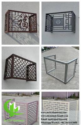 Guter Preis Pulverbeschichtete Aluminium-Klimaanlage mit CNC-Schnittmuster und maximale Größe von 1600x4000 mm für den Schutz der Wärmepumpe Online