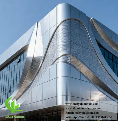Guter Preis Architektonische Fassadenverkleidung aus perforiertem Aluminium zur Wand- und Säulendekoration Online
