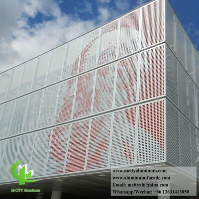 Guter Preis 3003 Aluminiumlegierung PVDF-beschichtet Perforierter Aluminium-Fassaden-Panel mit individueller Größe für Wandverkleidung Online