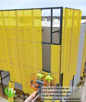 Guter Preis CNC-perforierte Aluminiumplatten mit 3003 H14/H24-Legierung und PVDF-Beschichtung für Fassaden Online