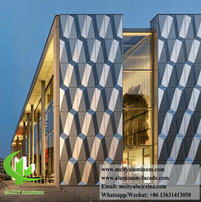 Guter Preis Architektonische 3D-geometrische Aluminium-Fassadenverkleidungsplatten. Online