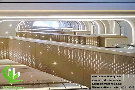 Guter Preis Architektonische pulverbeschichtete, perforierte Aluminiumfolie-Bildschirmplatte Online