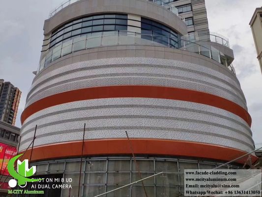 Guter Preis Anpassbare PVDF-Lack-Aluminium-Lochblech 1200x2000mm für Fassadenverkleidung und Vorhangfassade Online