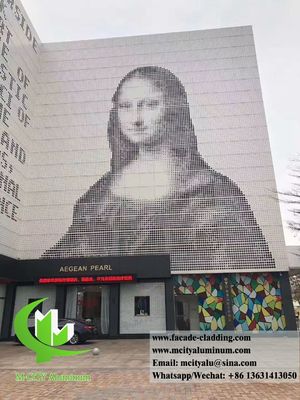 Guter Preis Pulverbeschichtete perforierte Aluminium-Fassadenplatte mit kundenspezifischen RAL-Farben und 1,5-10 mm Dicke Online