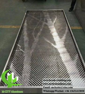 Guter Preis Pulverbeschichtete Perforierte Aluminiumfassade mit kundenspezifischen RAL-Farben und CNC-Laserschnitt für Gebäudeverkleidung Online