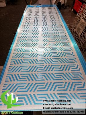 Guter Preis Pulverbeschichtete perforierte Aluminiumwand 1200x2400mm mit anpassbaren Mustern für Fassaden und Verkleidungen Online