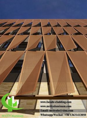 Guter Preis 3mm Stärke Pulverbeschichtete Perforierte Aluminium Fassadenplatte mit Anpassbaren Designs für Gebäude Verkleidungen Online