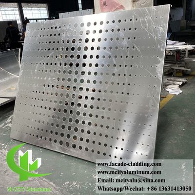 Guter Preis CNC-Schnitt Perforierter Aluminium-Fassaden-Panel mit pulverbeschichteter Oberfläche und 3 mm Dicke Online