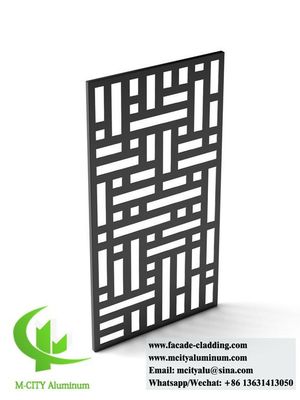 Guter Preis Lasergeschnitt 5 mm Dicke Pulver beschichtet Aluminium-Dekorationsbildschirm für Fassadenverkleidung Online