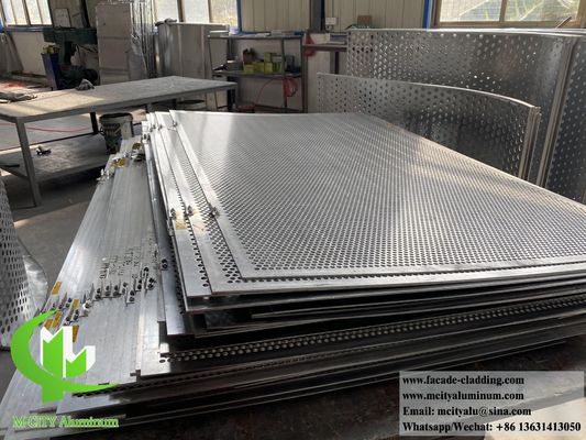 Guter Preis Pulverbeschichtetes Perforiertes Aluminium-Fassadenpaneel mit anpassbaren Mustern und einer Dicke von 3 mm für die Außendekoration Online