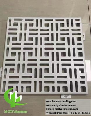 Guter Preis Pulverbeschichtete perforierte Aluminium-Fassadenplatte mit anpassbaren RAL-Farben und 3 mm Dicke für architektonische Fassadensysteme Online